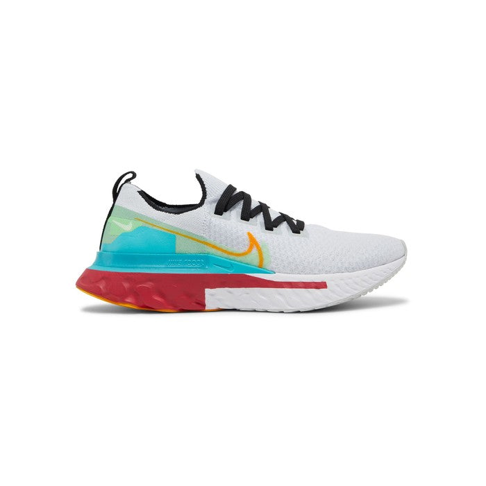 Nike Wmns React Infinity Run Flyknit Premium 'Pure Platinum Cardinal Red'