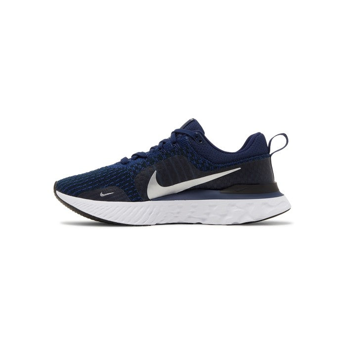 Nike React Infinity Run Flyknit 3 'College Navy Metallic Silver'