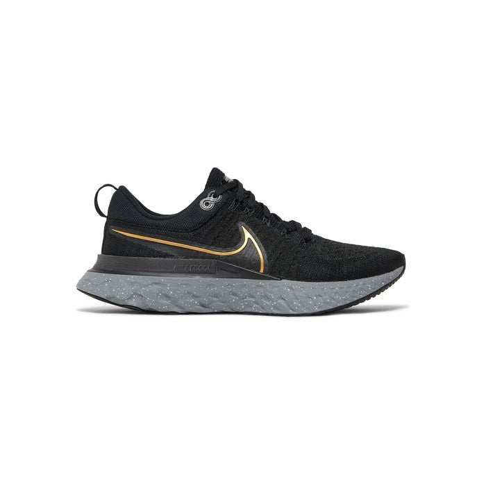 Nike React Infinity Run Flyknit 2 'Black Metallic Gold'