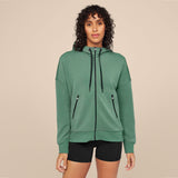 On Zipped Hoodie Black