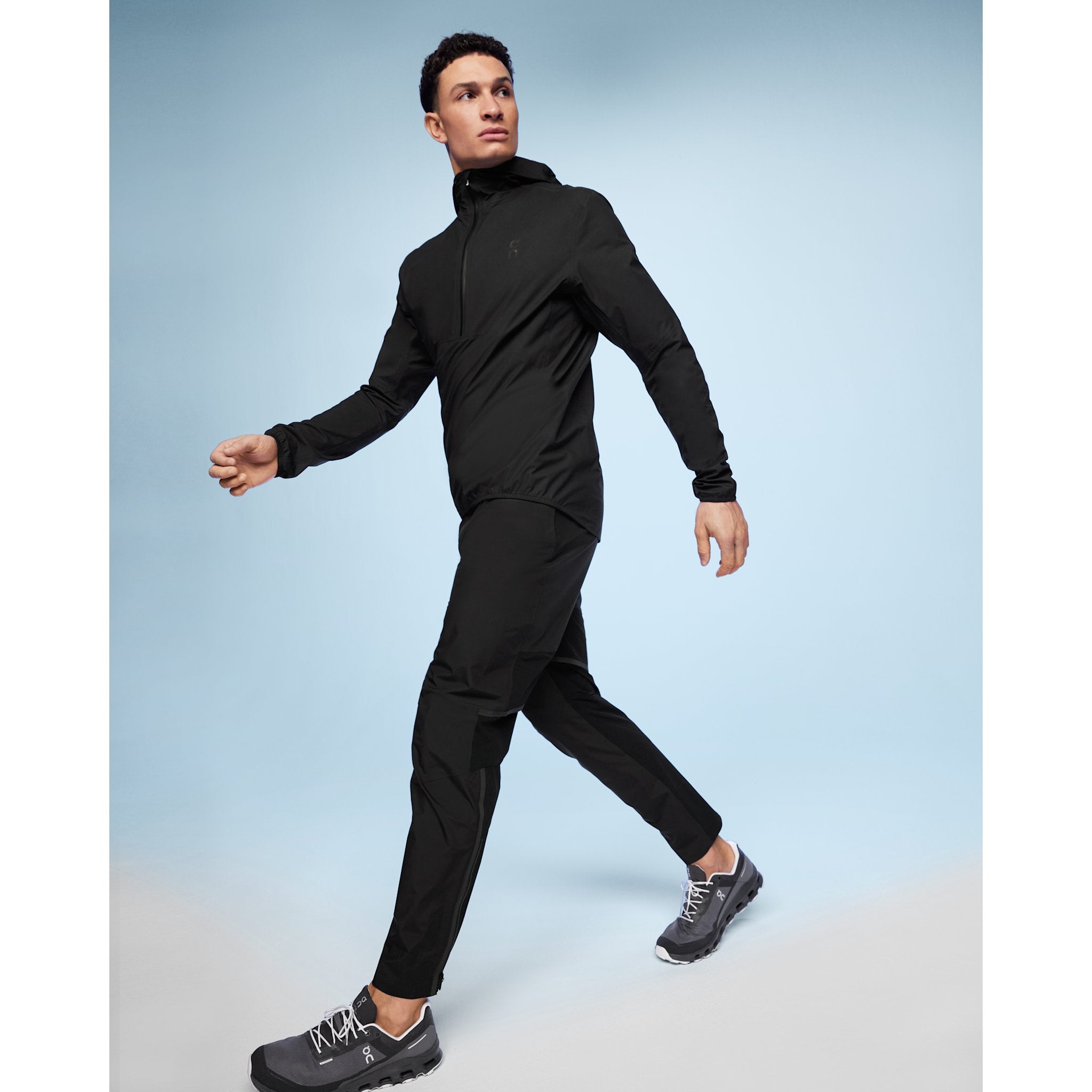 On Waterproof Anorak Black