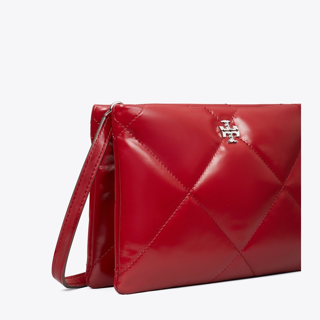 Tory Burch Kira Diamond Quilt Crossbody Bag Red