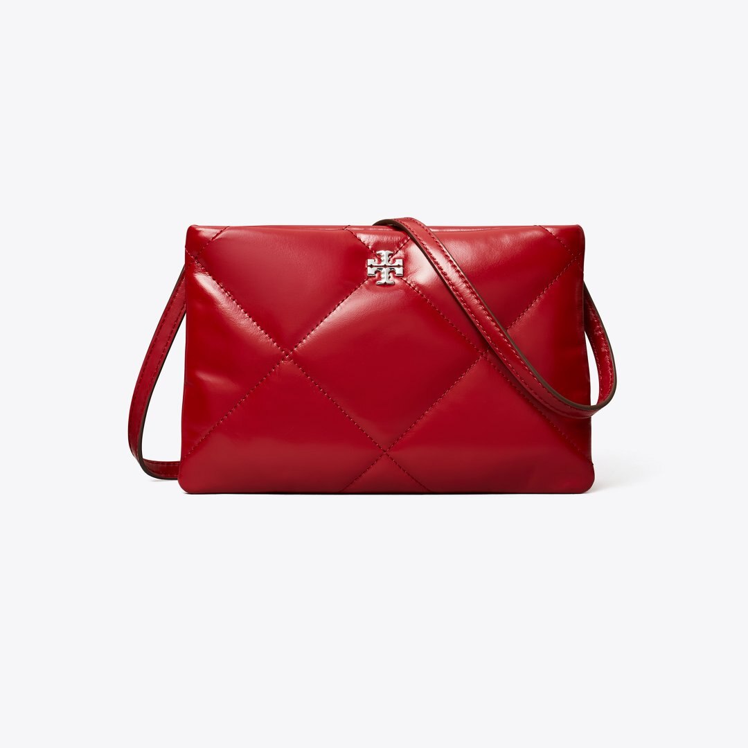 Tory Burch Kira Diamond Quilt Crossbody Bag Red