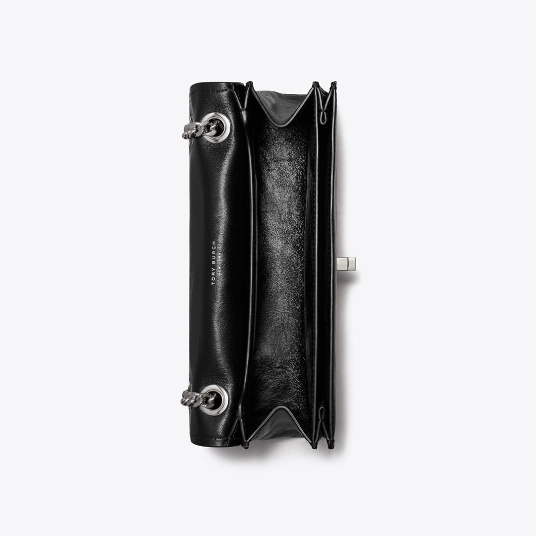 Tory Burch Kira Turnlock Shoulder Bag Black