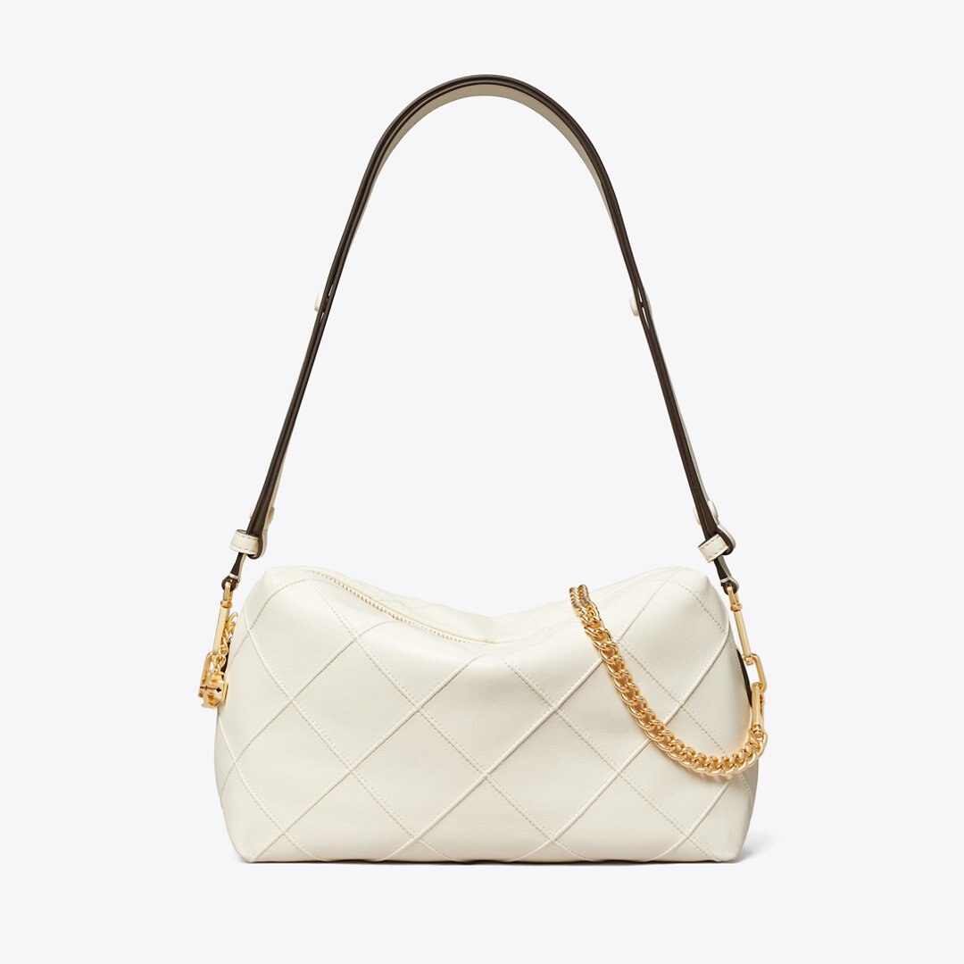Tory Burch Large Fleming Soft Crossbody Bag Light Cream