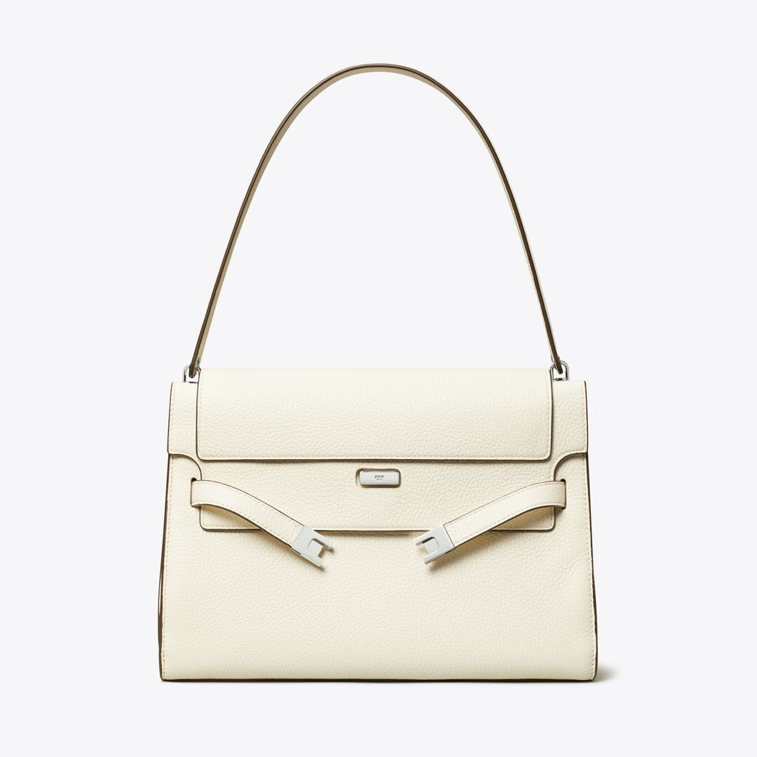 Tory Burch Large Lee Radziwill Shoulder Bag Ivory