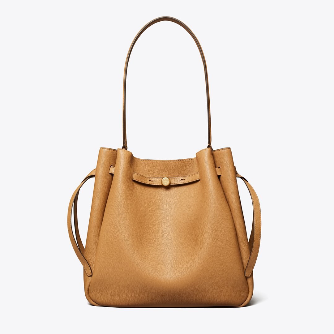Tory Burch Large Romy Bucket Bag Tiramisu