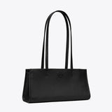 Tory Burch Leather East West Satchel BLACK