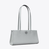 Tory Burch Leather East West Satchel Misty Cloud