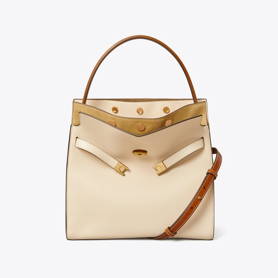 Tory Burch Lee Radziwill Double Bag New Cream