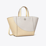 Tory Burch McGraw Colorblock Carryall Bay Gray Multi