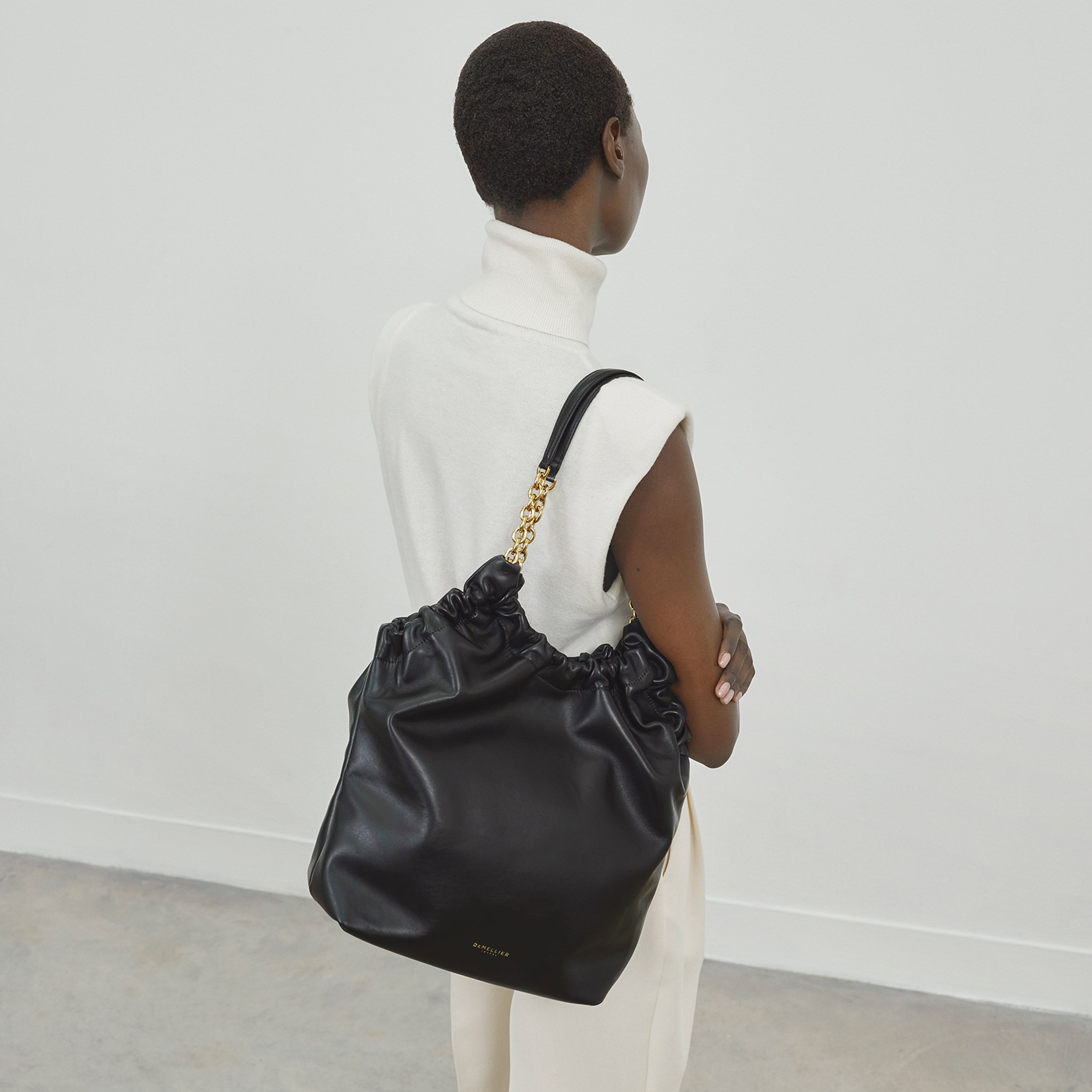DeMellier The Miami leopard-effect suede & black smooth