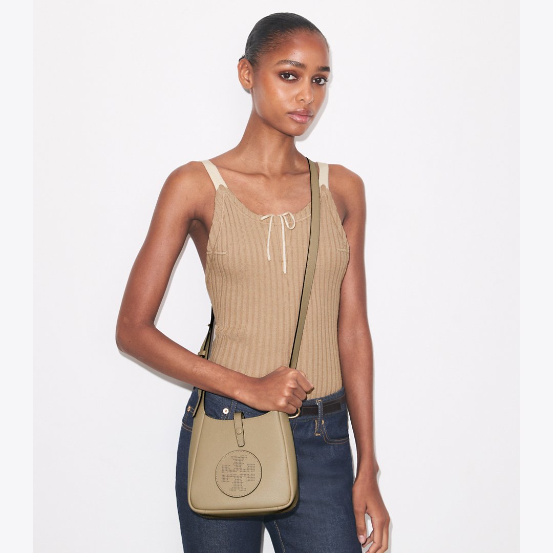 Tory Burch Miller Swing Crossbody Bag Soft Cement