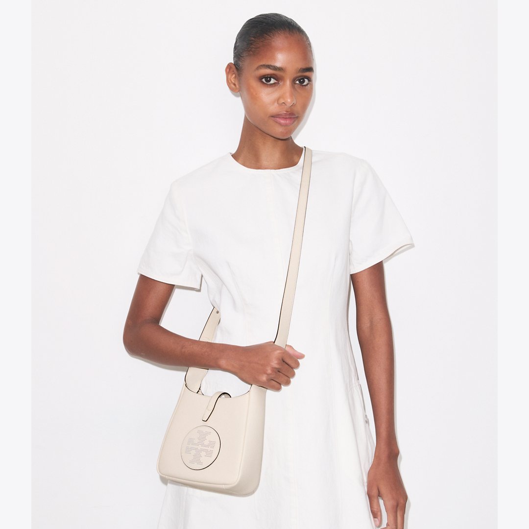 Tory Burch Miller Swing Crossbody Bag Light Cream
