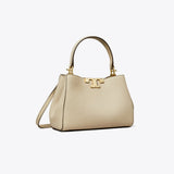 Tory Burch Mini Eleanor Soft Satchel Light Stone