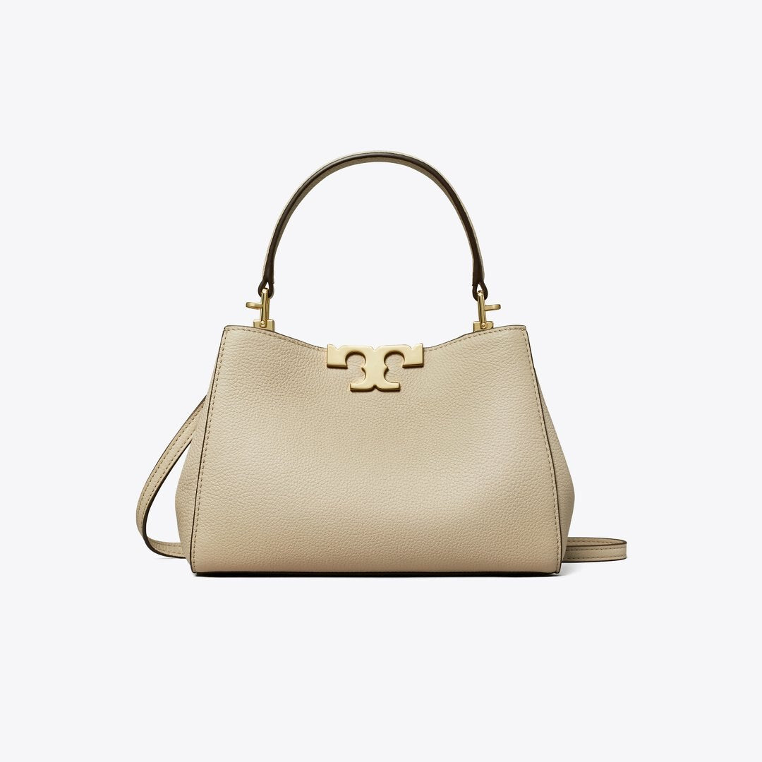 Tory Burch Mini Eleanor Soft Satchel Light Stone