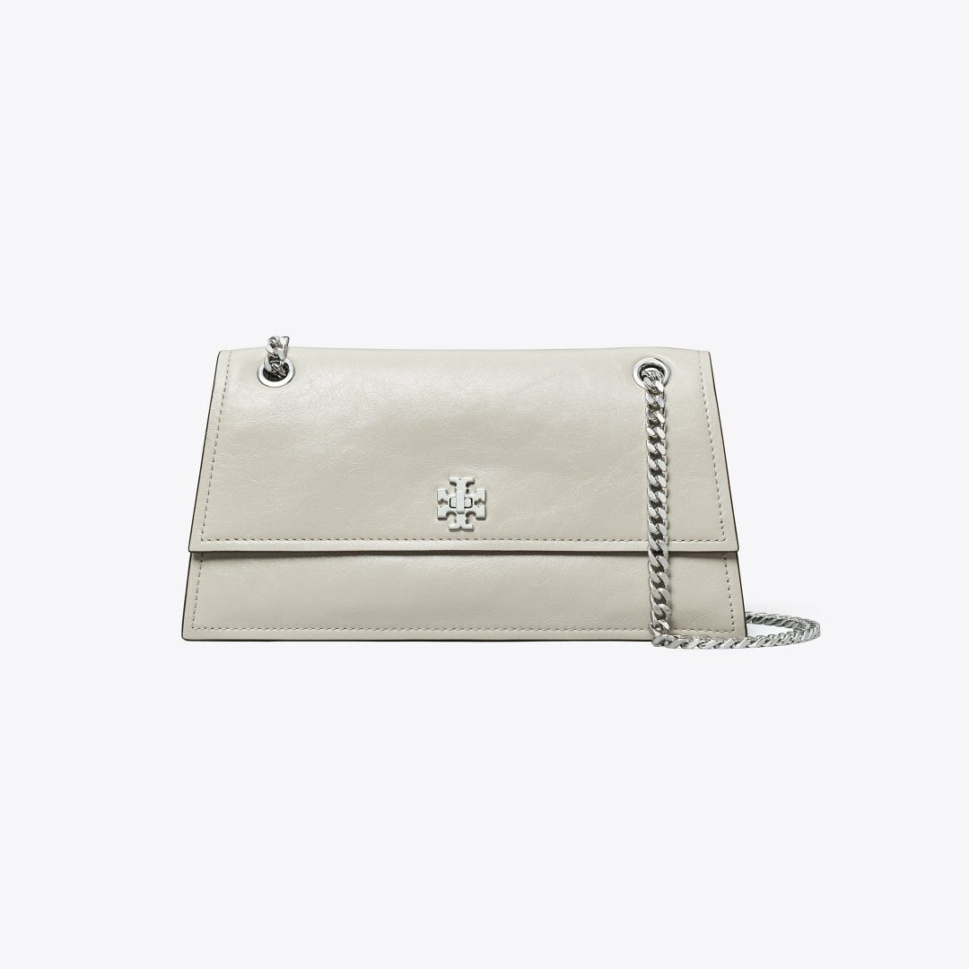 Tory Burch Mini Kira Turnlock Shoulder Bag Dove Gray