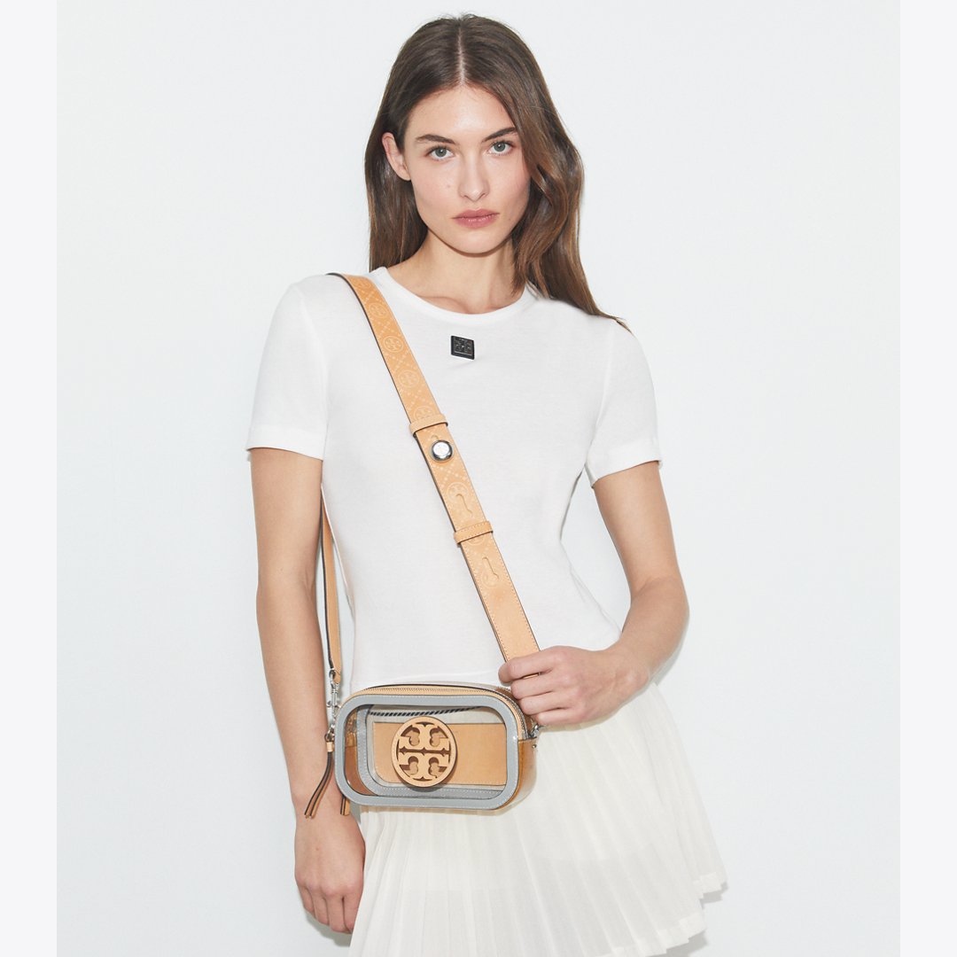 Tory Burch Mini Miller Clear Crossbody Bag Clear
