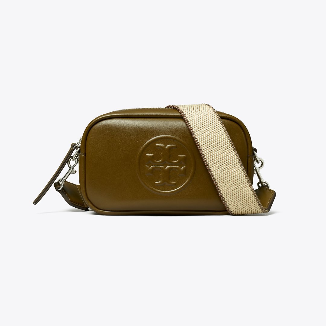 Tory Burch Mini Miller natuura Crossbody Bag Dark Olive