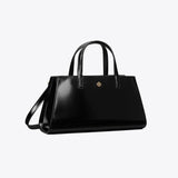 Tory Burch Mini Patent Leather Tote BLACK