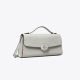 Tory Burch Mini Robinson Spazzolato Crossbody Light Granite