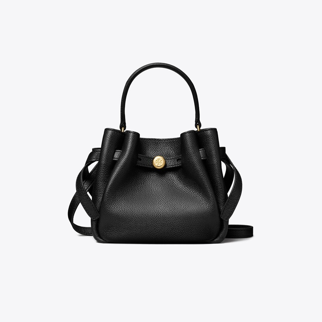 Tory Burch Mini Romy Bucket Bag Black