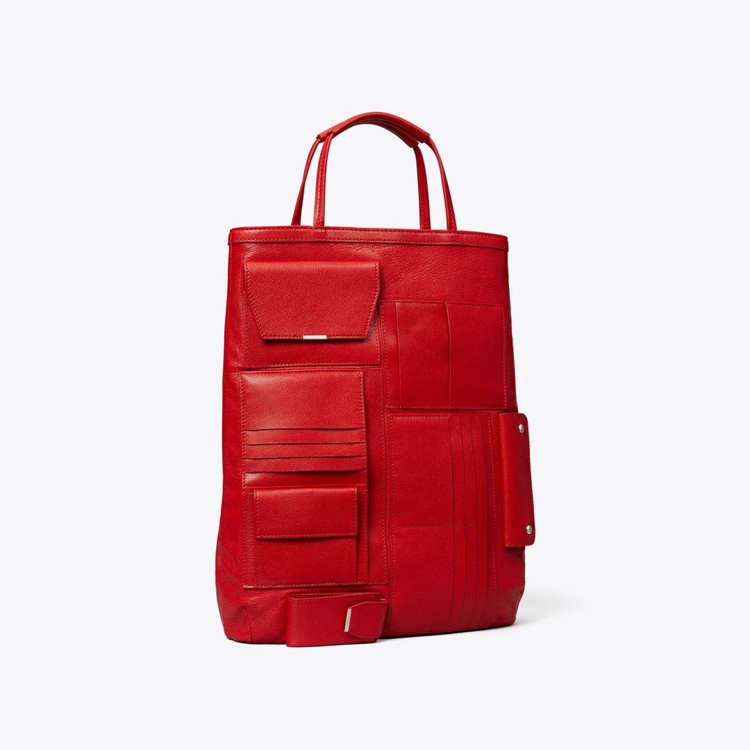 Tory Burch Multi-Pocket Tote Royal Red