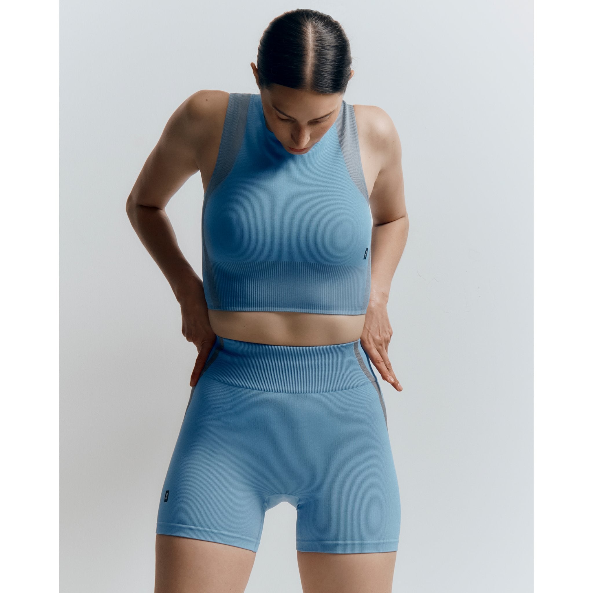 On Studio Knit Crop Niagara | Rock