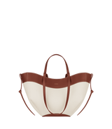 Polene Cyme Mini Cognac Canvas