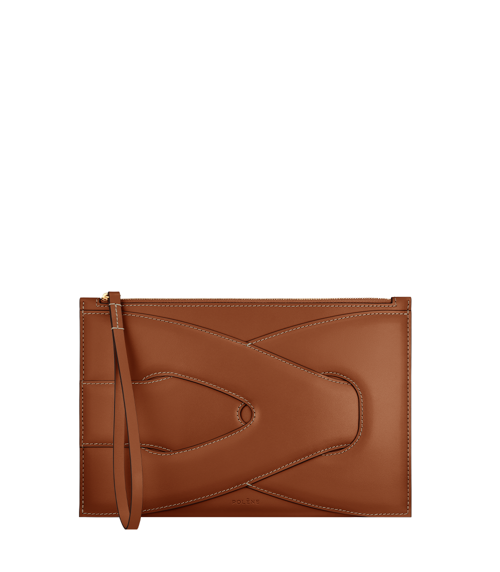 Polene Nodde Pouch Cognac