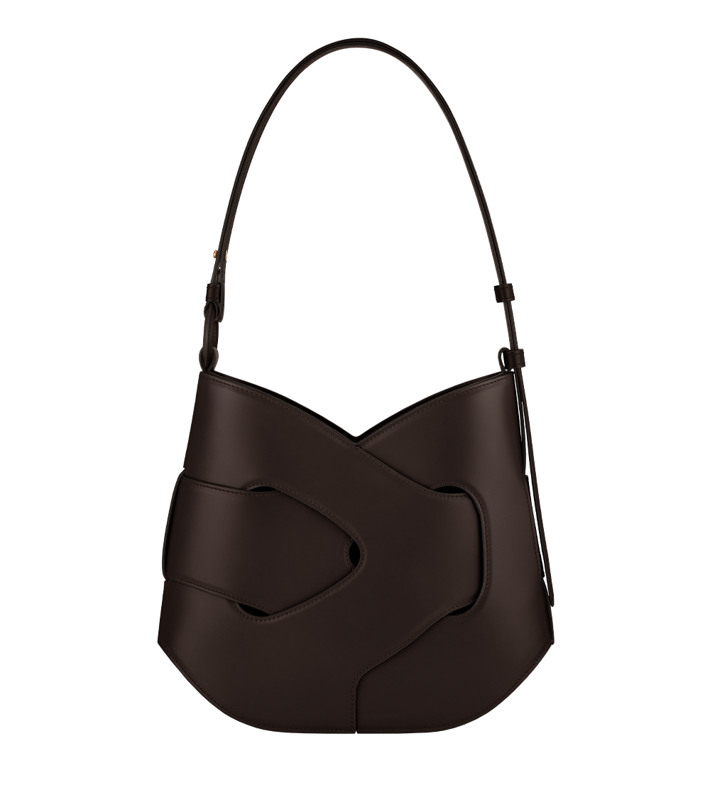 Polene Nodde Hobo Smooth Ebony