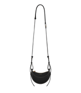 Polene Numéro Dix Micro - Smooth Black with Ecru Stitching