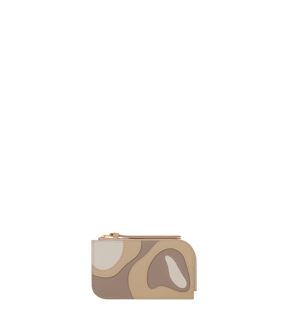 Polene Atla Card Holder - Trio Taupe