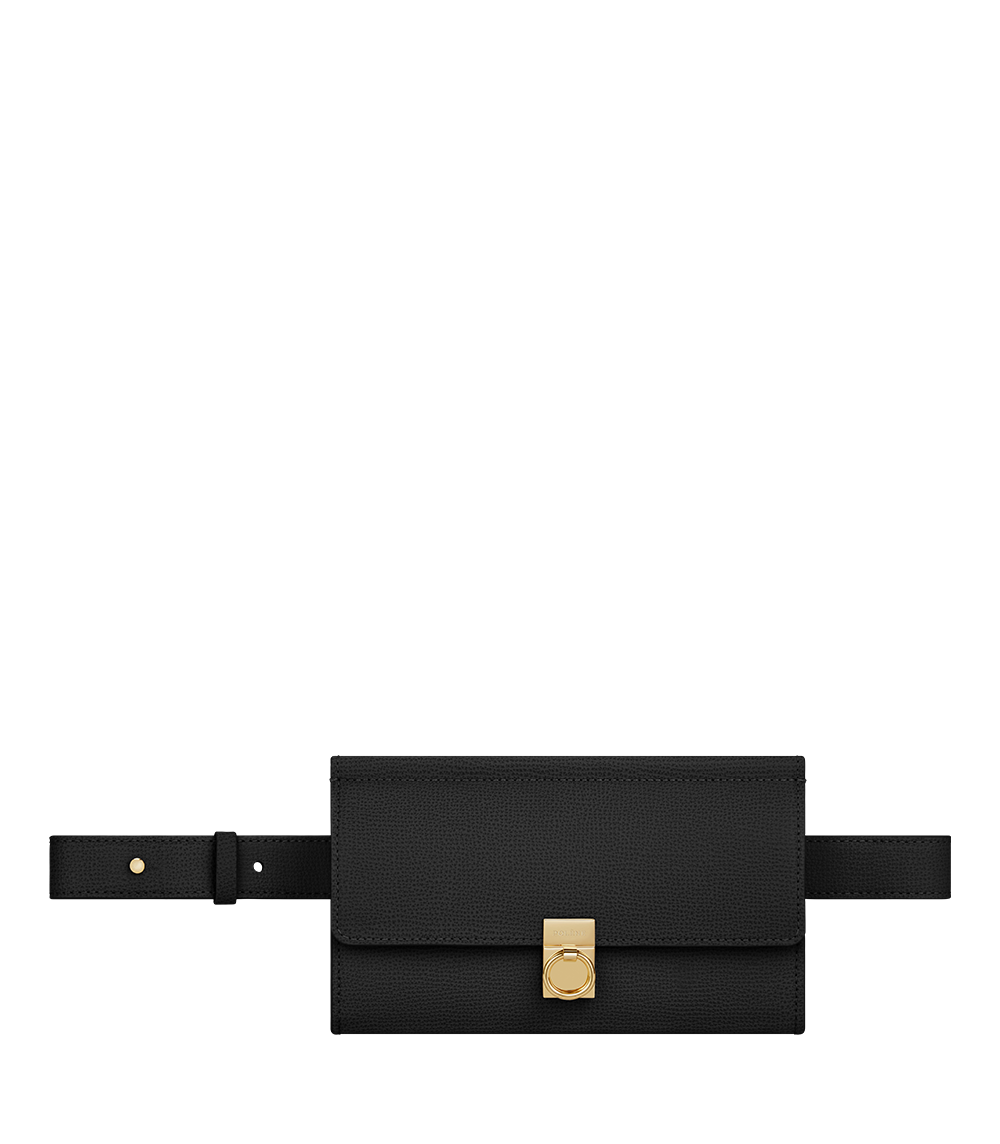 Polene Numéro Sept Belt - Textured Black