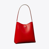 Tory Burch Robinson Spazzolato Hobo Bag Red Sky
