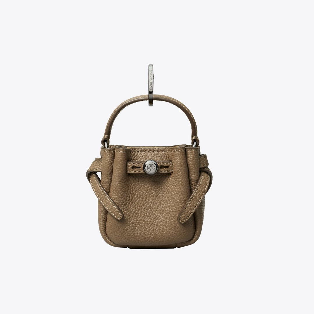 Tory Burch Romy Bucket Bag Charm Wild Mushroom