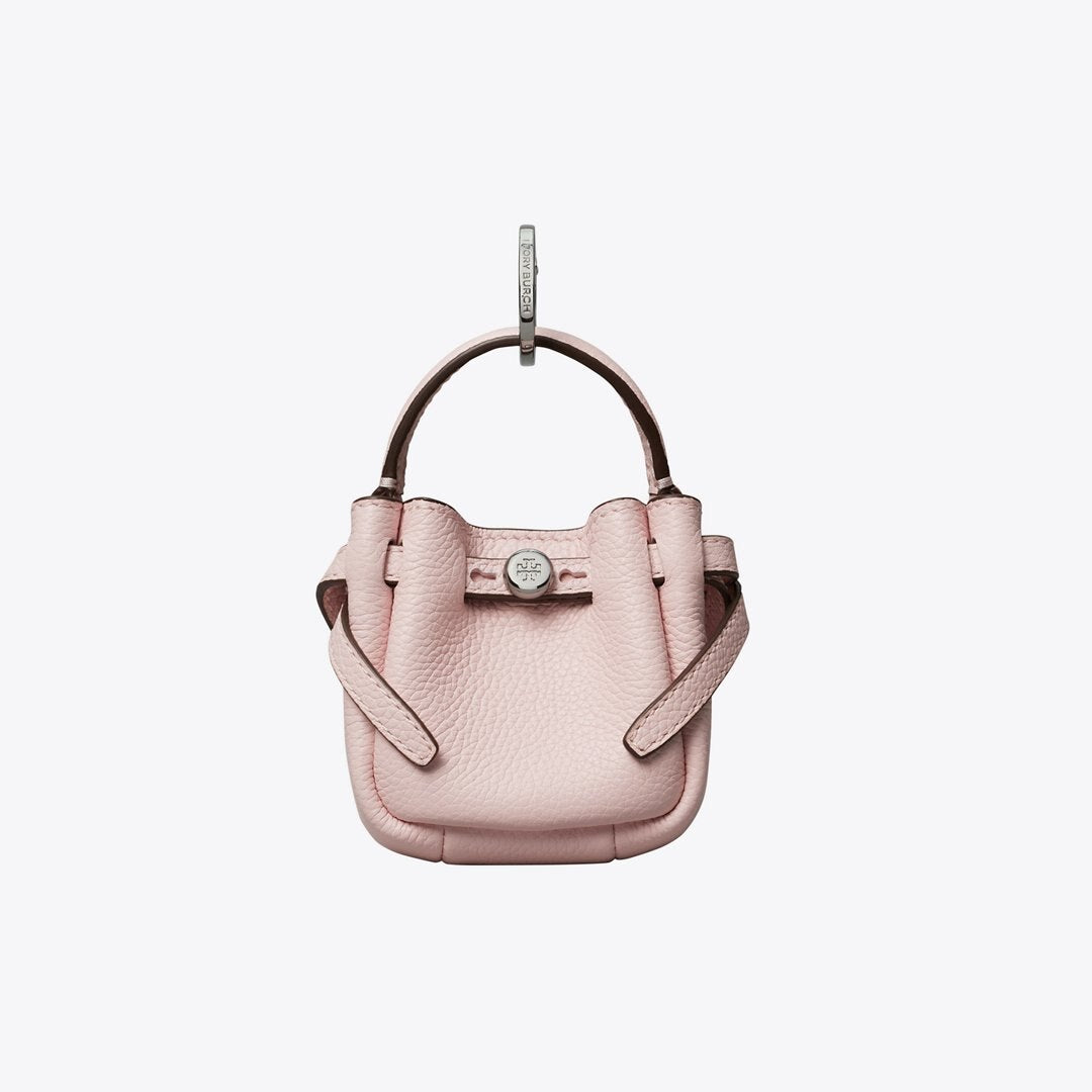 Tory Burch Romy Bucket Bag Charm Rose Mist