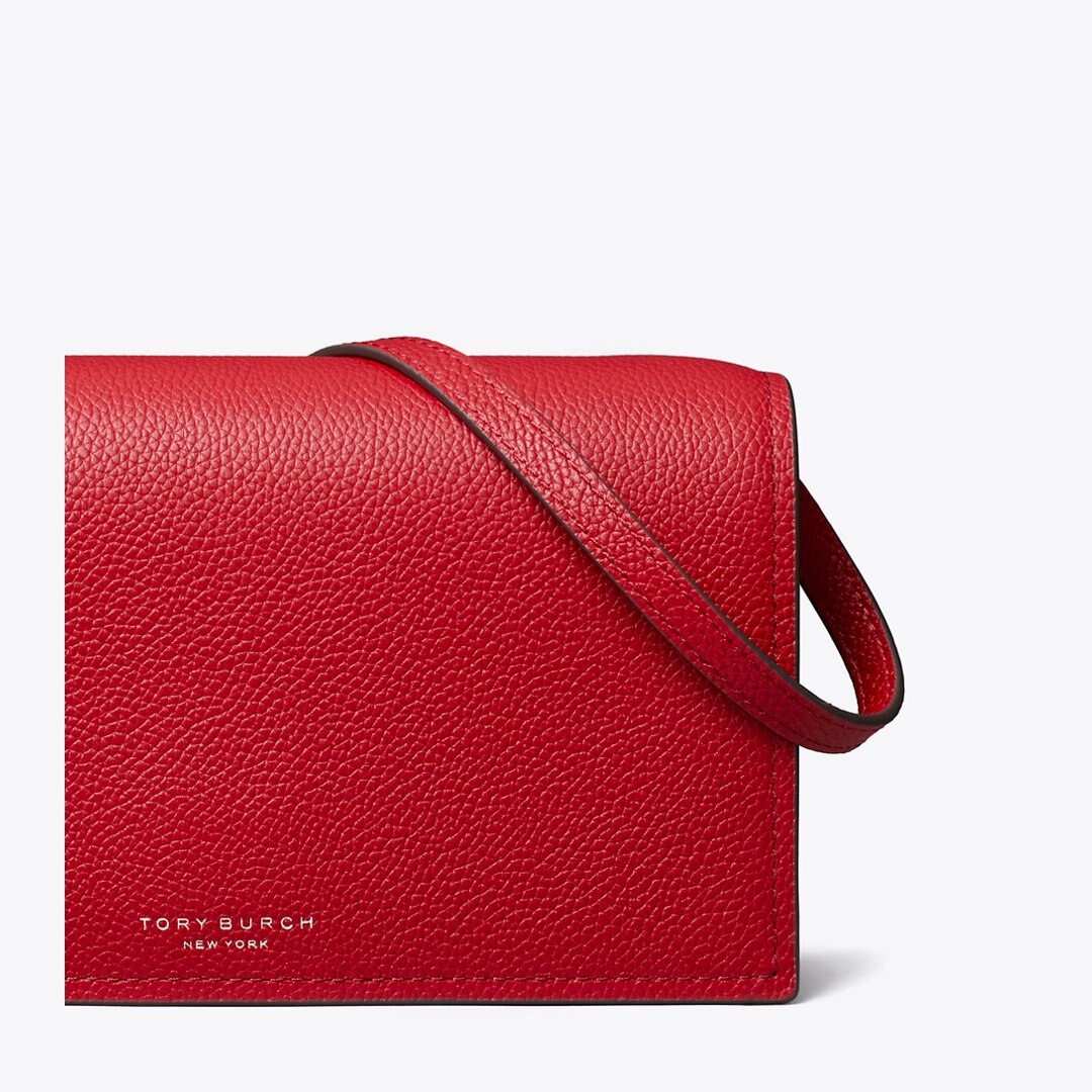Tory Burch Romy Wallet Crossbody Tory Red
