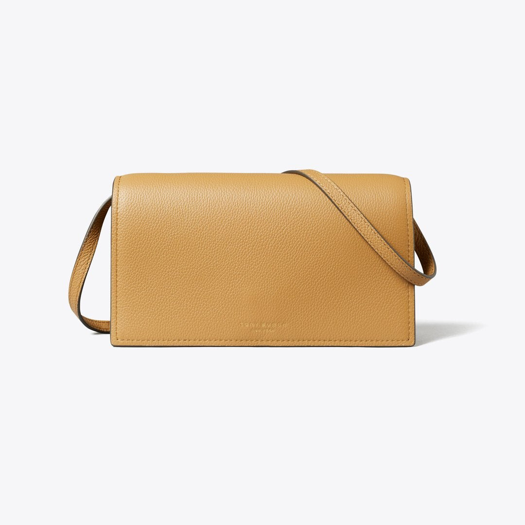 Tory Burch Romy Wallet Crossbody Tiramisu