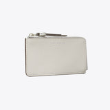 Tory Burch Romy Zip Card Case Dove Gray