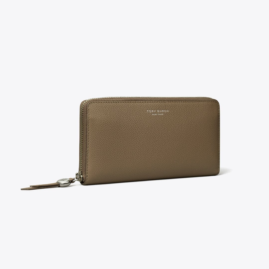 Tory Burch Romy Zip Continental Wallet Wild Mushroom