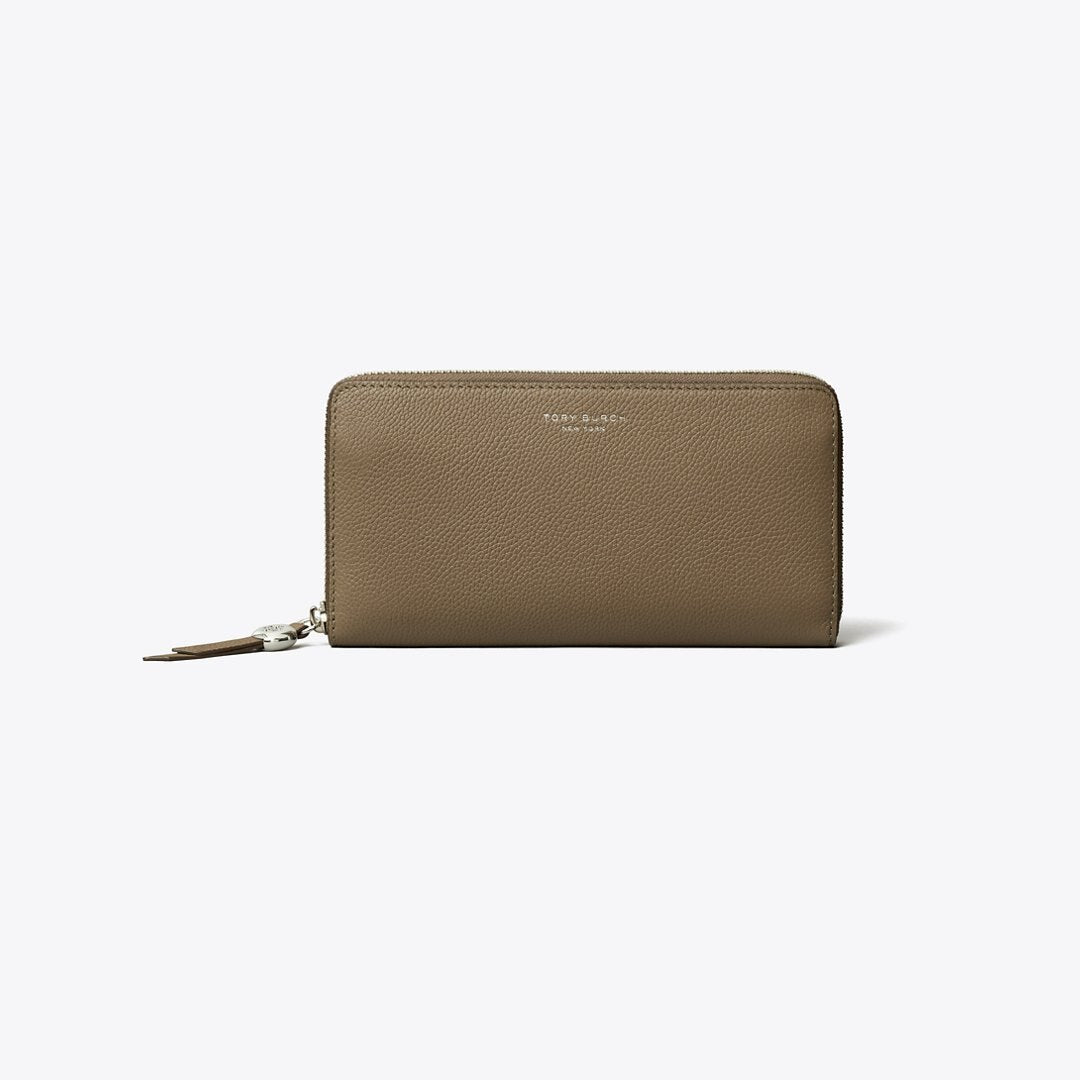 Tory Burch Romy Zip Continental Wallet Wild Mushroom