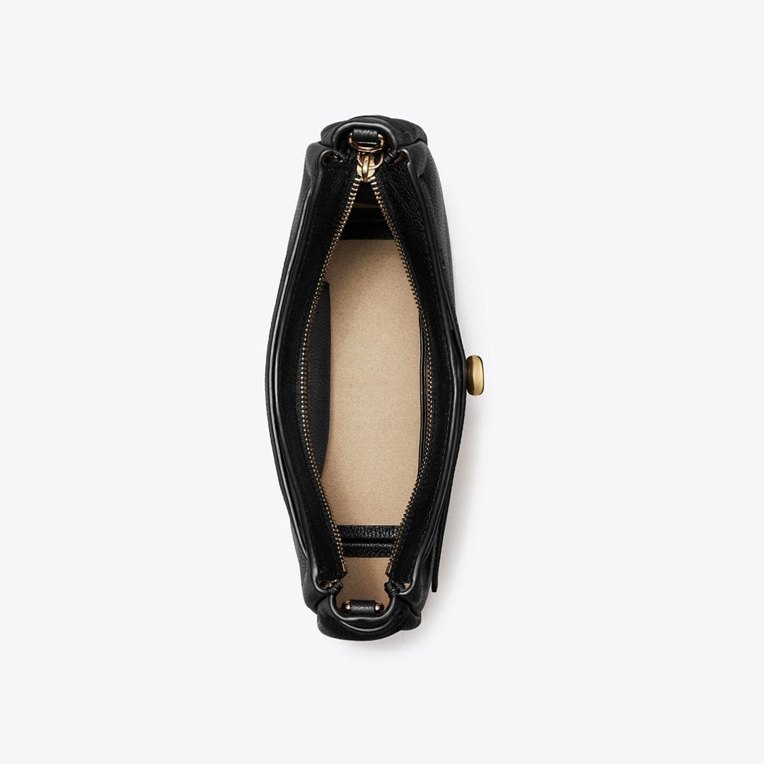 Tory Burch Romy Zip Top Crossbody Black