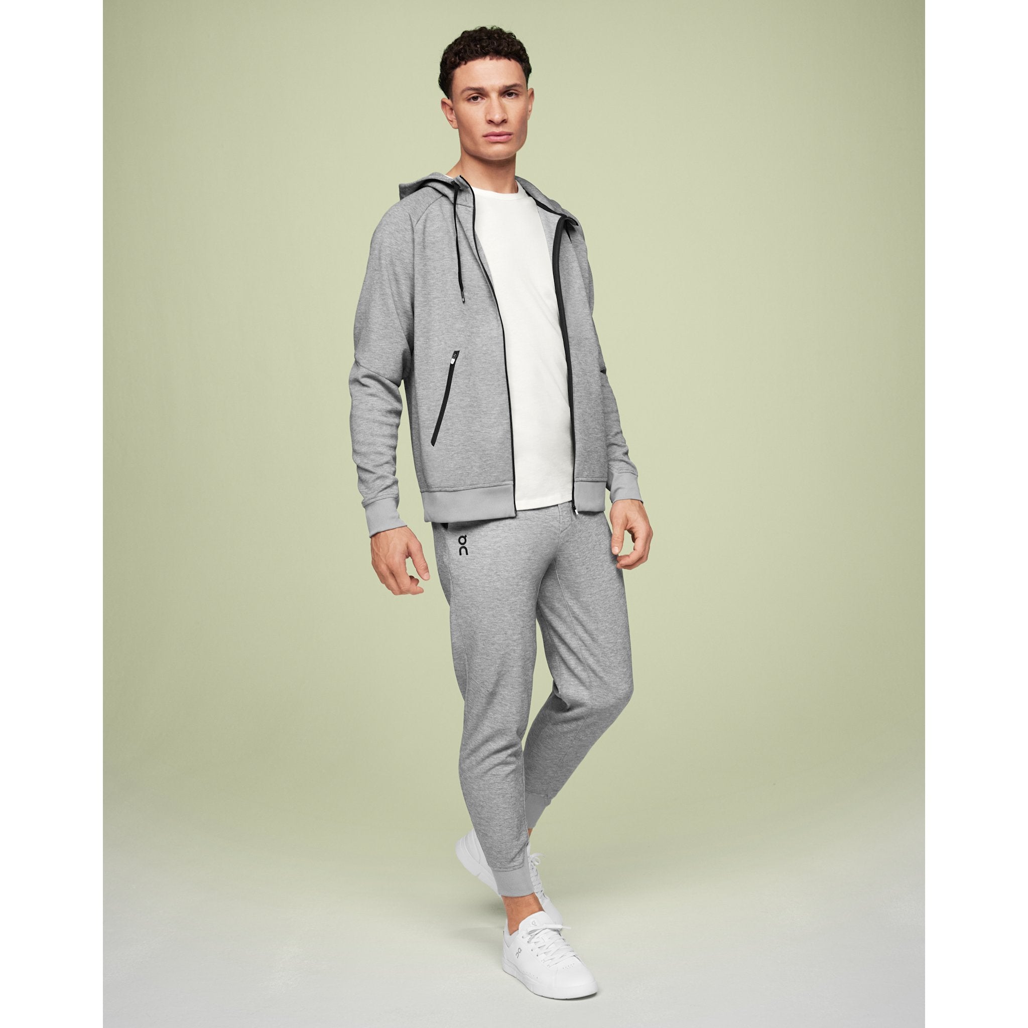 On Zipped Hoodie Grey