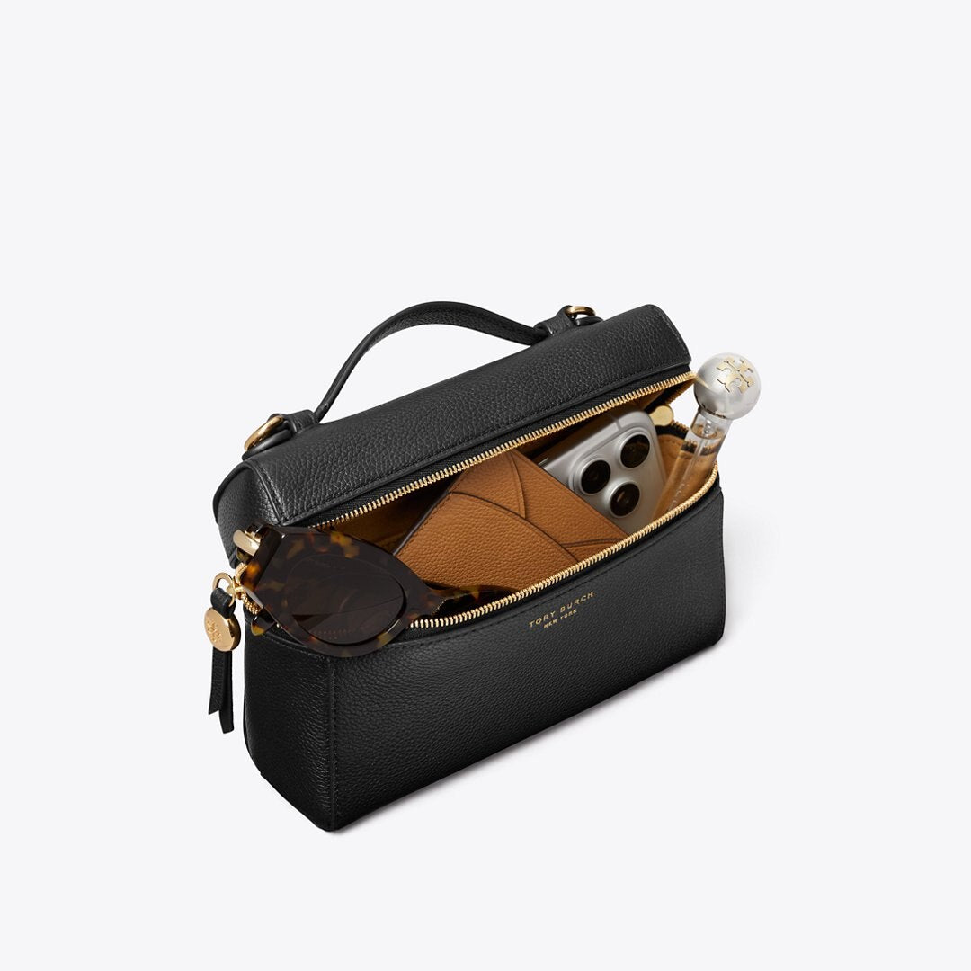 Tory Burch Slim Romy Top Handle Bag Black