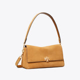 Tory Burch Small Charlie Suede Shoulder Bag Toffee