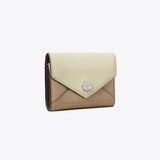 Tory Burch Small Colorblock Envelope Wallet Soft Custard Multi