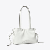 Tory Burch Small Ella natuura Drawstring Tote Bianco