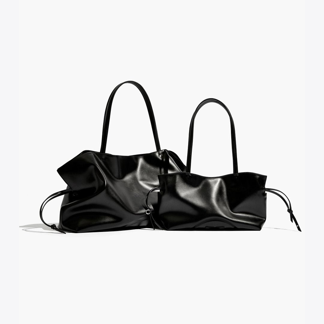 Tory Burch Small Ella natuura Drawstring Tote Black