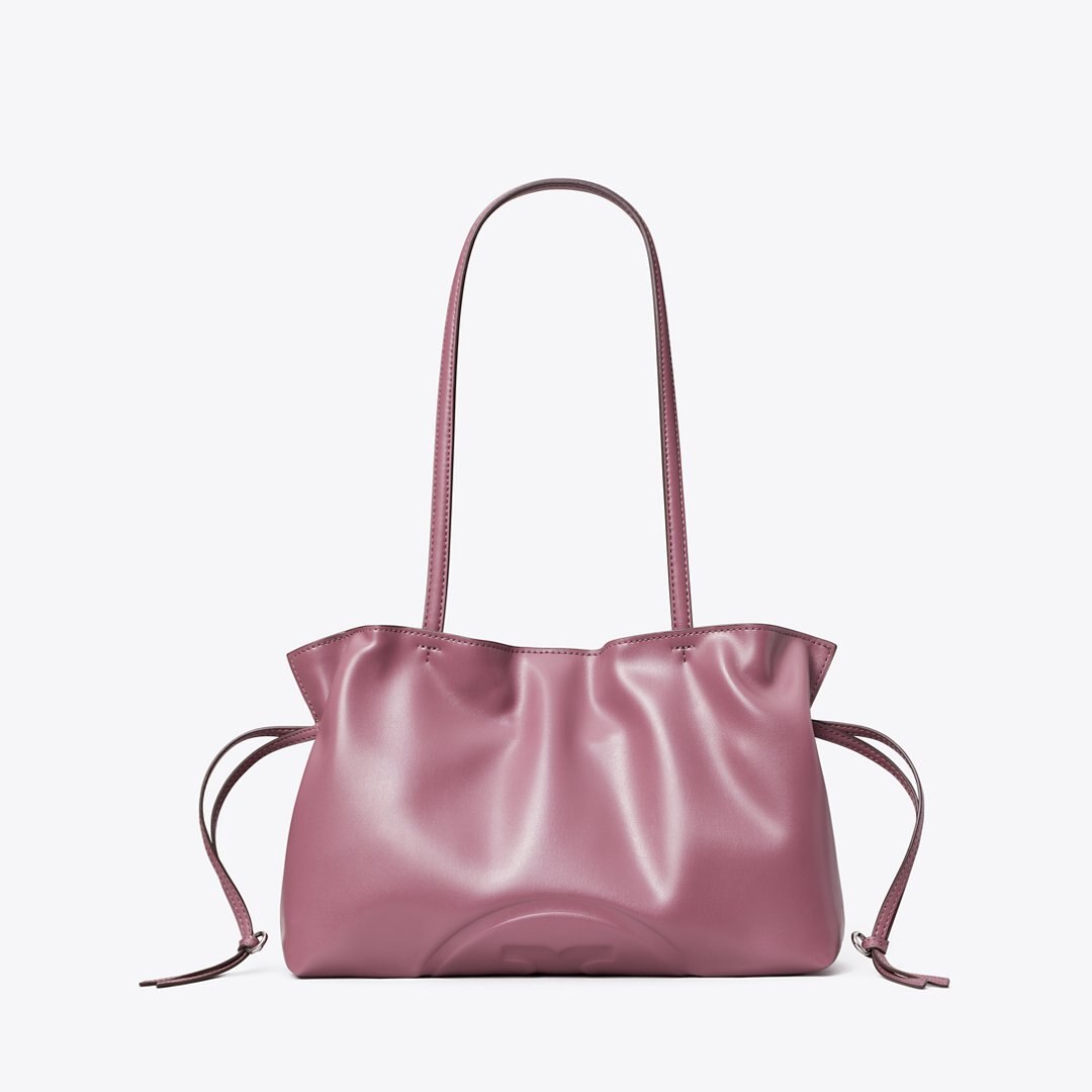 Tory Burch Small Ella natuura Drawstring Tote Mauve